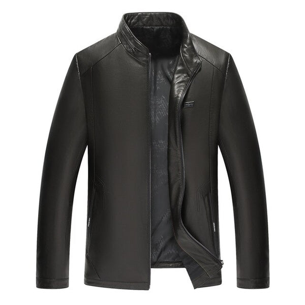 Winter Mens Genuine Leather Jackets Brand Real 100% Sheepskin Coat Jaqueta Couro Male Genuine Leather Jacket for Men