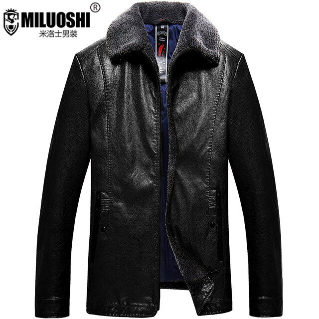 plus size 8XL Down Jackets Male Winter Cold-proof Loose Imitate Skin Leather Enlarge Code Business Affairs Skin Down Jackets
