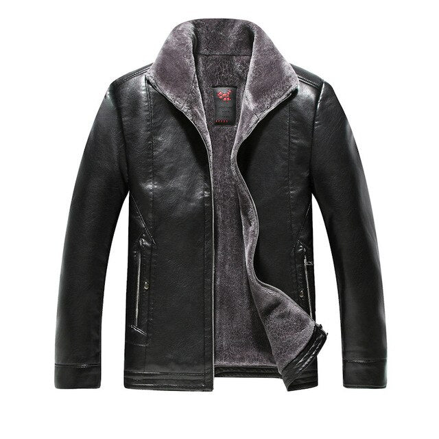 plus size 8XL Men high quality Genuine Jacket Winter Fur Sheepskin Coat For Men's Jacket Turn-down Collar Natural Leather Jacket
