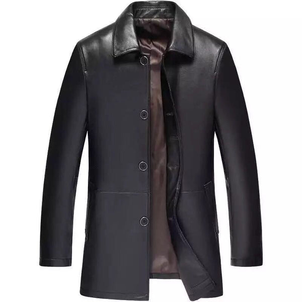 New Genuine leather jacket men sheepskin leather jacket coat spring autumn thin leather jacket real leather jacket men MX1099
