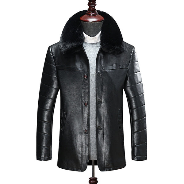 2019 new plus size 10XL 9XL 8XL genuine leather coat for men Cotton liner sheepskin leather jacket winter jackets for men