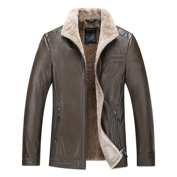 10XL 9XL 8XL7XL new Pilot Leather Jacket Brown Black Fur Genuine Leather Jacket Men Winter Natural Sheep skin Coat Free Shipping