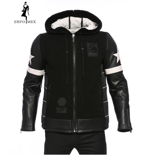 Winter Trend boy fur coat men Fashion new young style duck down jacket men High-end men's clothing Sheepskin coat Super star