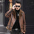 2019 winter new original fur one leather men's suit jacket leather jacket