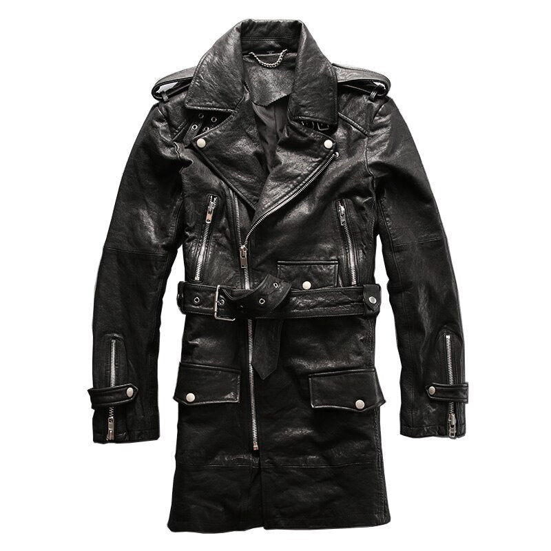 7165 Read Description ! Asian size winter genuine sheep leather jacket men's sheep skin casual wind coat