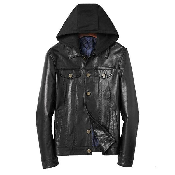 Man Locomotive Self-cultivation Flower Lining Can Shirk Responsibility Hats Fund Leisure Time Sheep Leather Jacket Loose Coat