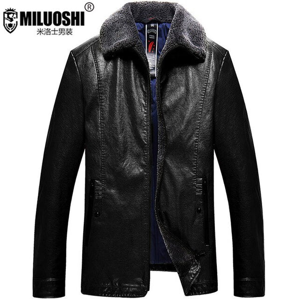 plus size  8XL Down  Jackets Male Winter Cold-proof Loose Imitate Skin Leather Enlarge Code Business Affairs Skin Down Jackets