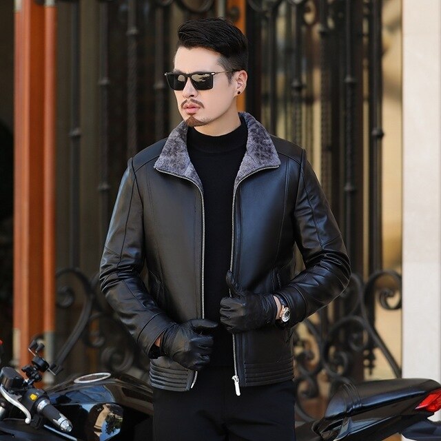 2019 new plus size 8XL 7XL 6XL Russian Style Winter Mens Fur Coats Thick Mens Overcoat Streetwear Mens wool Fur Leather Jackets