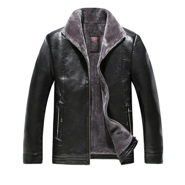 plus size 8XL Men high quality Genuine Jacket Winter Fur Sheepskin Coat For Men's Jacket Turn-down Collar Natural Leather Jacket