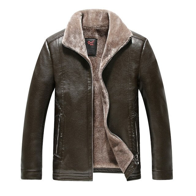 plus size 8XL Men high quality Genuine Jacket Winter Fur Sheepskin Coat For Men's Jacket Turn-down Collar Natural Leather Jacket