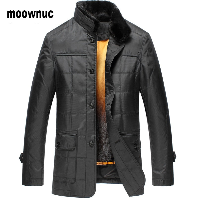 2019 new arrival winter high quality mink fur liner jackets men,mink fur collar jackets,men's warm jacket coat