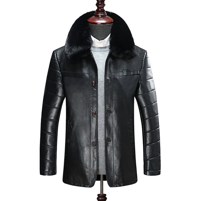 2019 new plus size 10XL 9XL  8XL genuine leather coat for men Cotton liner sheepskin leather jacket winter jackets for men