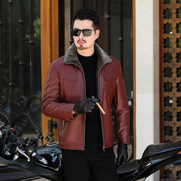 Plus 8XL 6XL 5XL 4XL New Winter Motorcycle male Leather Jacket Men Windbreaker PU Jackets Male Outwear Warm PU Baseball Jackets