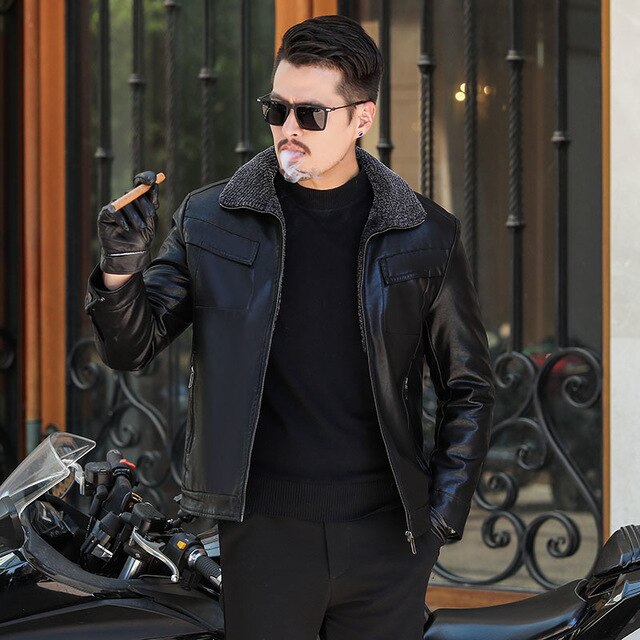 Plus 8XL 6XL 5XL 4XL New Winter Motorcycle male Leather Jacket Men Windbreaker PU Jackets Male Outwear Warm PU Baseball Jackets