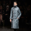 Long Leather Jacket,Mandarin Collar,Sheepskin,Coat Male,Leather Jacket Men,Mens Leather Jacket