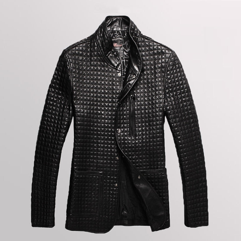 Hot Brand Motorcycle Genuine Leather Jacket Coat Men Autumn Winter New Fashion Coats Business Zipper sheepskin Outerwear jackets