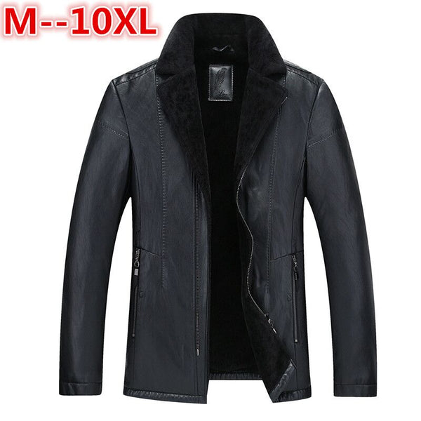10XL 8XL Winter men genuine leather coats pigskin pilot jacket faux lamb wool motorcycle jackets manteau homme veste cuir homme